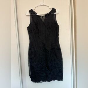 Vintage LAURA ASHLEY‎ Women’s Silk Black Whimsigoth Fairygoth Lace Size 12